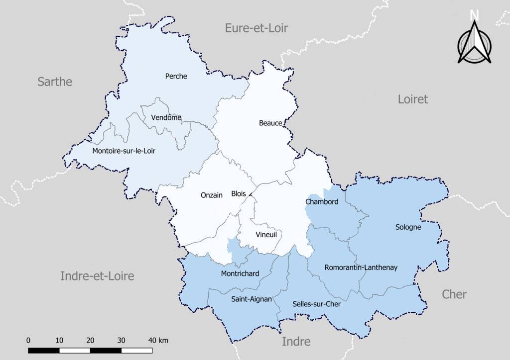 carte du Loir et Cher